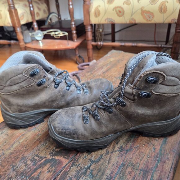 Scarpa Leather Lace Up Made In Italy Hiking Boots - Women's Size 6 US - Picture 6 of 9